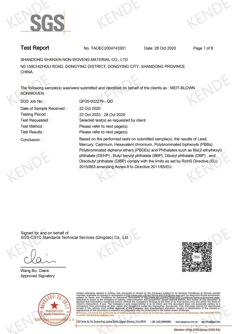 ROHS DIRECTIVE(EU) 2015/863